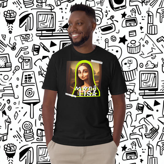 Mona Lisa Pop - Maglietta Divertente - Unisex