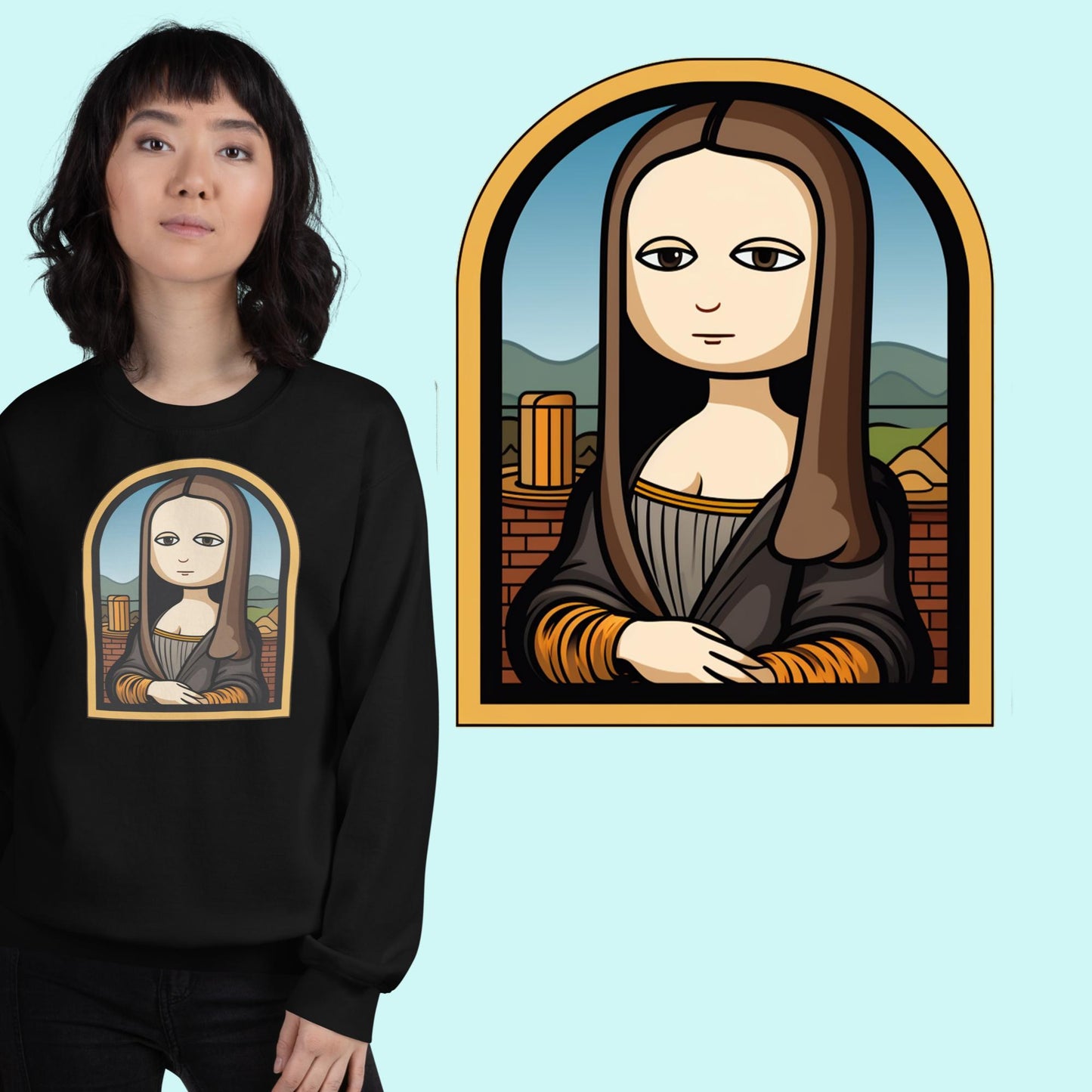 Mona Lisa 3 - Felpa - Unisex