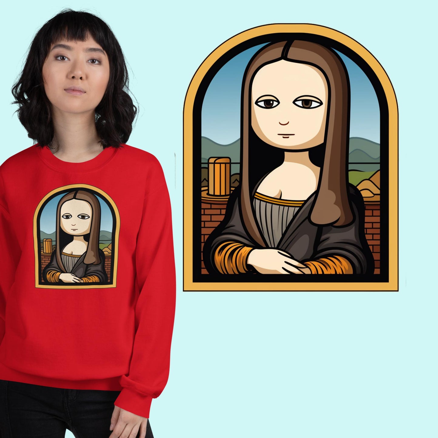 Mona Lisa 3 - Felpa - Unisex