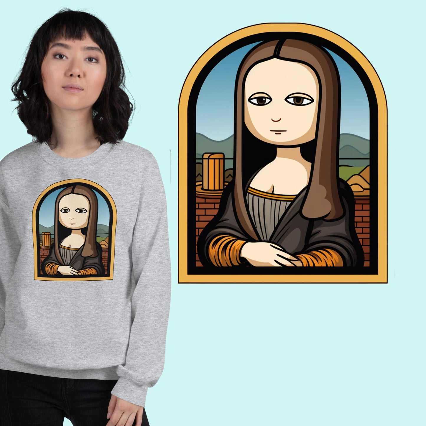 Mona Lisa 3 - Felpa - Unisex