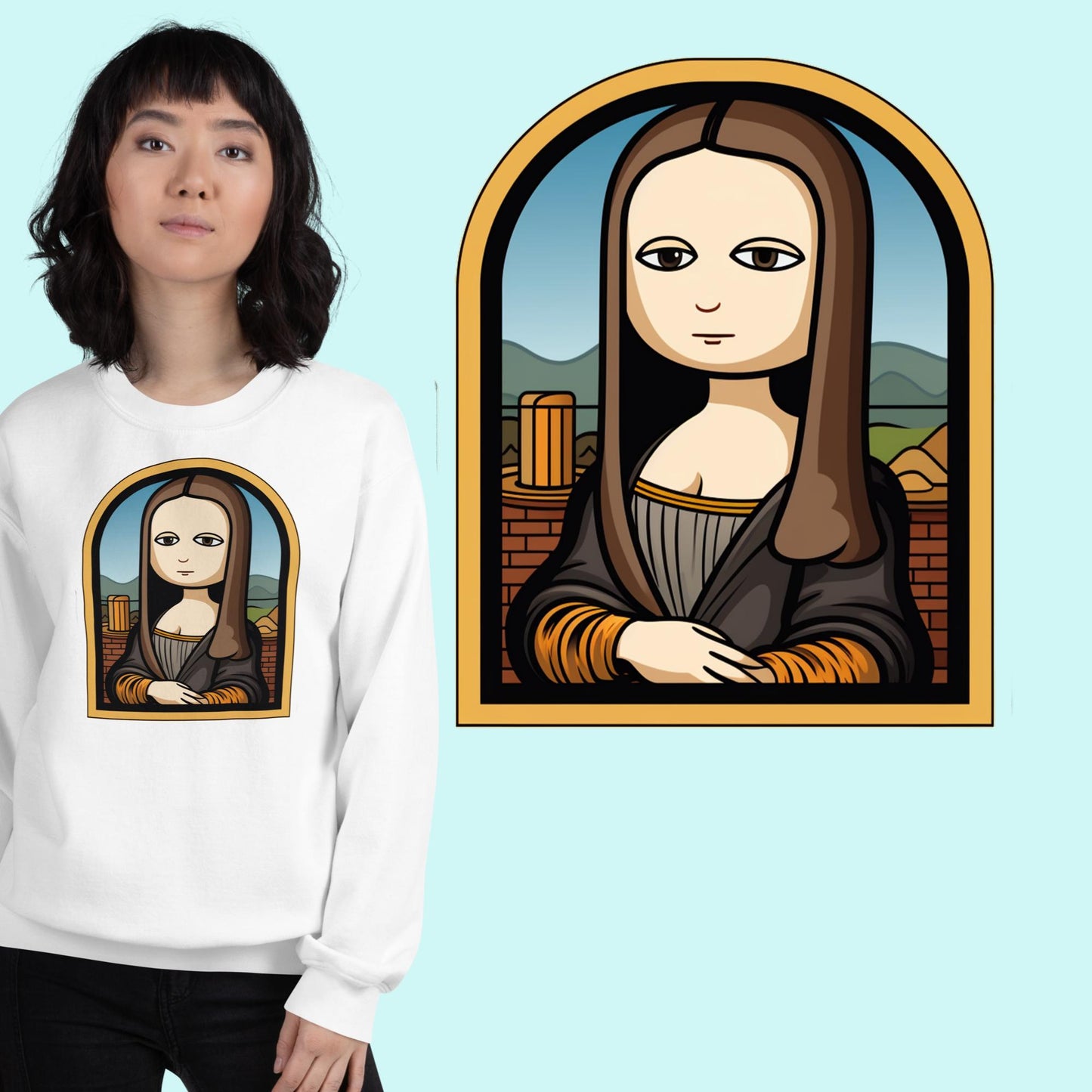 Mona Lisa 3 - Felpa - Unisex